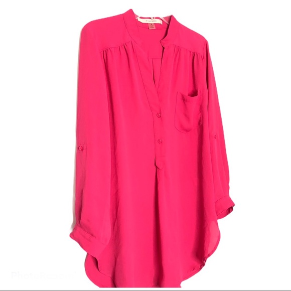 41 Hawthorn Stitchfix Pink Button Down Blouse size Small - Picture 7 of 7